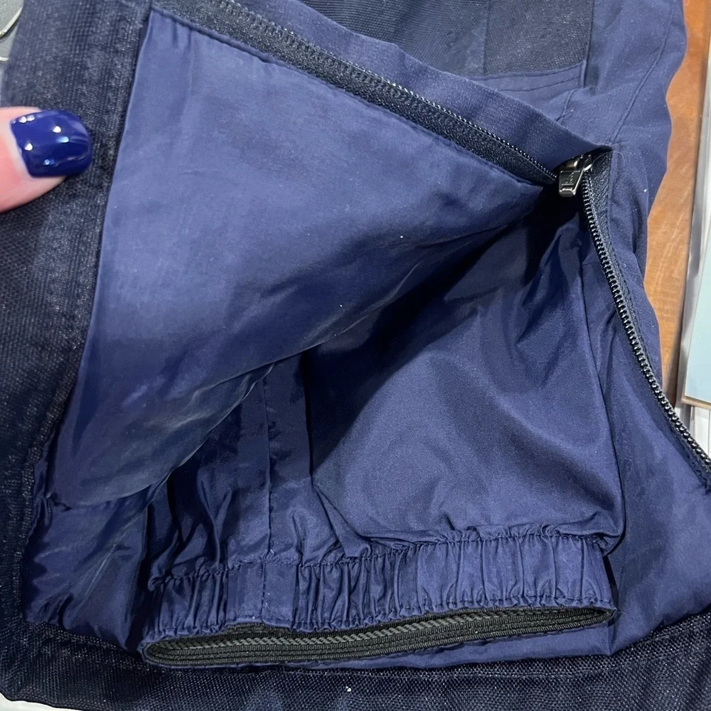 L.L.Bean navy blue cold buster snow pants reinforced knees size 5-6